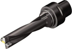 Sandvik Coromant - 88.9mm Max Drill Depth, 4xD, 22.23mm Diam, Indexable Insert Drill - C5 Coromant Shank - Benchmark Tooling