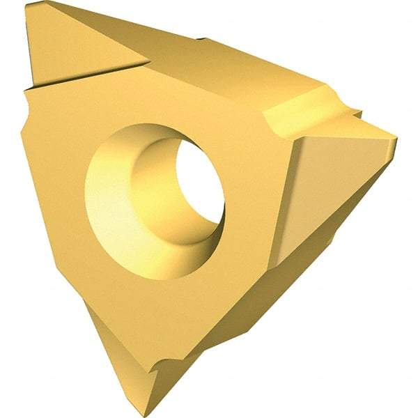 Vargus - 3VEL0.375 Grade VKX, External UN Threading Insert - 28 TPI Ext Pitch, TiN Finish, Carbide - Benchmark Tooling