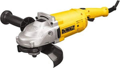 DeWALT - 7" Wheel Diam, 8,500 RPM, Corded Angle & Disc Grinder - 5/8-11 Spindle, 120 Volts - Benchmark Tooling