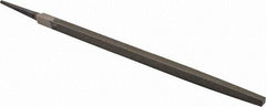 Value Collection - 14" Long, Bastard Cut, Square American-Pattern File - Double Cut, 1/2" Overall Thickness, Tang - Benchmark Tooling
