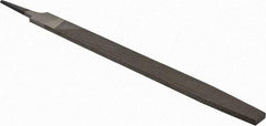 Value Collection - 16" Long, Bastard Cut, Flat American-Pattern File - Double Cut, 0.31" Overall Thickness, Tang - Benchmark Tooling