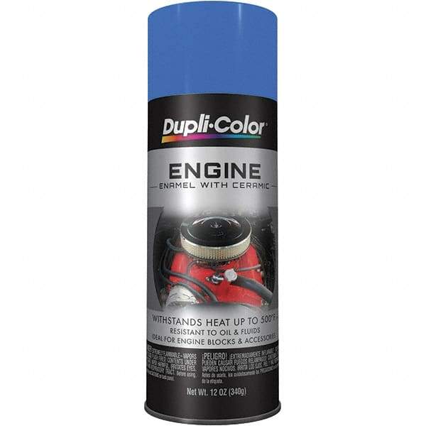 Krylon - 12 oz Ford Blue Automotive Heat Resistant Paint - High Gloss Finish, Comes in Aerosol Can - Benchmark Tooling