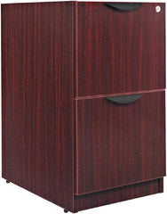 ALERA - 15-5/8" Wide x 28-1/2" High x 28-1/2" Deep, 2 Drawer Full Pedestal - Woodgrain Laminate, Mahogany - Benchmark Tooling