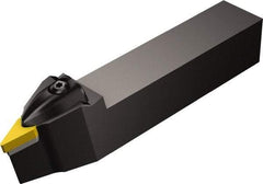 Sandvik Coromant - DVVN, Neutral Cut, 17.50° Lead Angle, 20mm Shank Height x 20mm Shank Width, Negative Rake Indexable Turning Toolholder - 125mm OAL, VNMG 16 04 08 Insert Compatibility, Series T-Max P - Benchmark Tooling