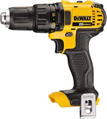 DeWALT - 20 Volt 1/2" Chuck Pistol Grip Handle Cordless Drill - 0-600 & 0-2000 RPM, Keyless Chuck, Reversible, Lithium-Ion Batteries Not Included - Benchmark Tooling