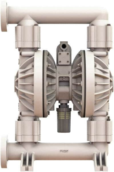 Versa-Matic - 2" NPT, Air Operated Diaphragm Pump - Santoprene Diaphragm, Polypropylene Housing - Benchmark Tooling