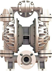 Versa-Matic - 1-1/4 \x96 1-1/2 NPT, Air Operated Diaphragm Pump - PTFE Diaphragm, Polypropylene Housing - Benchmark Tooling