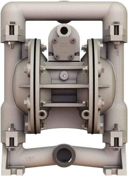 Versa-Matic - 1" NPT, Air Operated Diaphragm Pump - Santoprene Diaphragm, Aluminum Housing - Benchmark Tooling