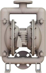 Versa-Matic - 1-1/4 \x96 1-1/2 NPT, Air Operated Diaphragm Pump - Santoprene Diaphragm, Stainless Steel Housing - Benchmark Tooling