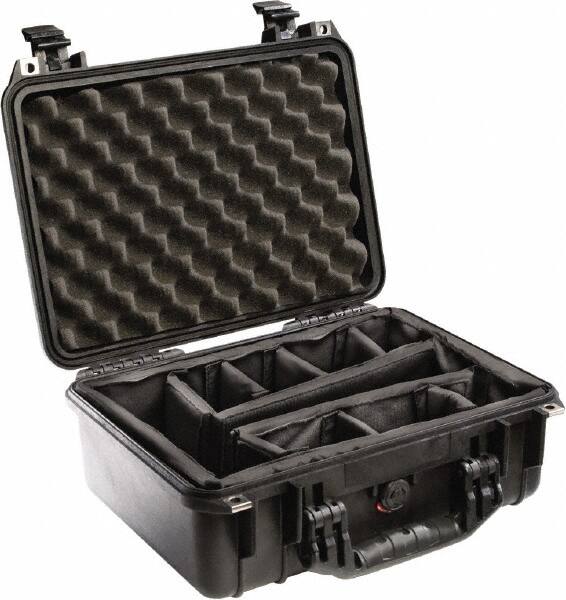 Pelican Products, Inc. - 13" Wide x 6-53/64" High, Clamshell Hard Case - Black, Polyethylene - Benchmark Tooling