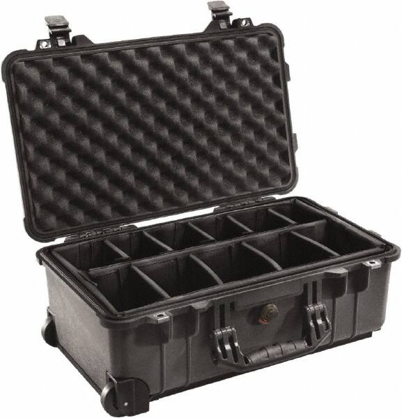 Pelican Products, Inc. - 13-13/16" Wide x 9" High, Clamshell Hard Case - Black, Polyethylene - Benchmark Tooling