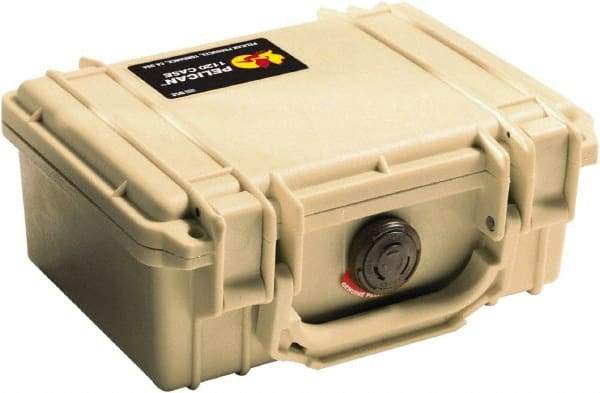 Pelican Products, Inc. - 6-49/64" Wide x 3-7/8" High, Clamshell Hard Case - Tan, Polyethylene - Benchmark Tooling
