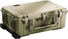 Pelican Products, Inc. - 20-15/32" Wide x 12-29/64" High, Clamshell Hard Case - Olive, Polyethylene - Benchmark Tooling