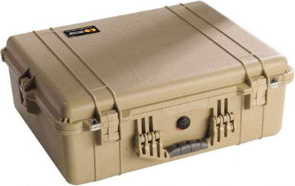 Pelican Products, Inc. - 19-23/64" Wide x 8-51/64" High, Clamshell Hard Case - Tan, Polyethylene - Benchmark Tooling