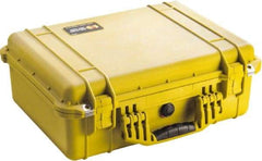 Pelican Products, Inc. - 15-49/64" Wide x 7-13/32" High, Clamshell Hard Case - Yellow, Polyethylene - Benchmark Tooling