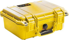 Pelican Products, Inc. - 11-5/8" Wide x 6" High, Clamshell Hard Case - Yellow, Polyethylene - Benchmark Tooling