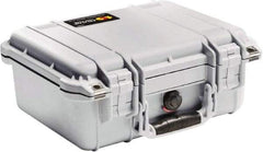 Pelican Products, Inc. - 11-5/8" Wide x 6" High, Clamshell Hard Case - Silver, Polyethylene - Benchmark Tooling