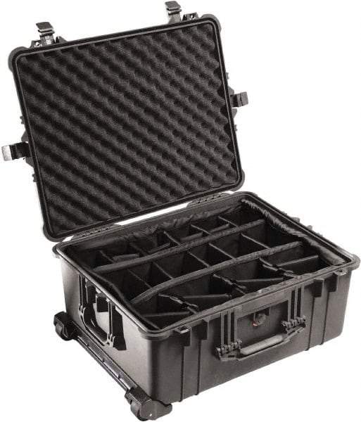 Pelican Products, Inc. - 19-11/16" Wide x 11-7/8" High, Clamshell Hard Case - Black, Polyethylene - Benchmark Tooling