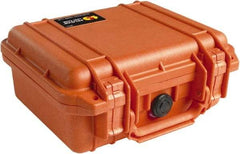 Pelican Products, Inc. - 9-11/16" Wide x 4-7/8" High, Clamshell Hard Case - Orange, Polyethylene - Benchmark Tooling