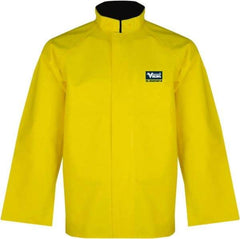 Viking - Size M, Yellow, Chemical, Rain, Wind Resistant Jacket - 40" Chest - Benchmark Tooling