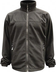 Viking - Size XL, Black, Rain, Wind Resistant Jacket - 47" Chest, 3 Pockets, Detachable Hood - Benchmark Tooling