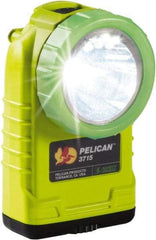 Pelican Products, Inc. - White LED Bulb, 233 Lumens, Right Angle Flashlight - Yellow Plastic Body, 4 AA Alkaline Batteries Not Included - Benchmark Tooling