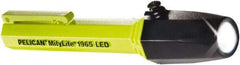 Pelican Products, Inc. - White LED Bulb, 34 Lumens, Industrial/Tactical Flashlight - Yellow Plastic Body, 2 AAA Alkaline Batteries Included - Benchmark Tooling