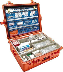 Pelican Products, Inc. - 19-23/64" Wide x 8-51/64" High, Clamshell Hard Case - Orange, Polypropylene - Benchmark Tooling
