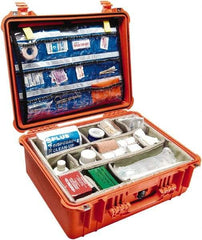 Pelican Products, Inc. - 17-13/64" Wide x 8-13/32" High, Clamshell Hard Case - Orange, Polypropylene - Benchmark Tooling