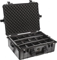 Pelican Products, Inc. - 19-23/64" Wide x 8-51/64" High, Clamshell Hard Case - Black, Polypropylene - Benchmark Tooling