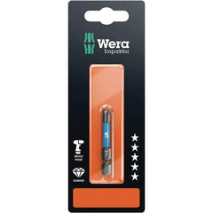 Wera - 6mm Hex Screwdriver Bit - 1/4" Drive, 50mm OAL - Benchmark Tooling