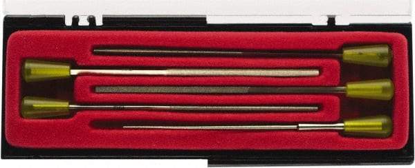 Value Collection - 3 Piece Diamond Pattern File Set - Set Includes Comprise, Square, Half Round, Round - Benchmark Tooling