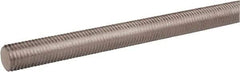 Made in USA - 7/8-9 UNC (Coarse), 6" Long, Stainless Steel General Purpose Acme Threaded Rod - Uncoated, Right Hand Thread - Benchmark Tooling