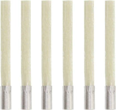 Value Collection - Glass Fiber Scratch Brush Tip Refill - 4-45/64" Brush Length, 4-45/64" OAL, 1-13/64" Trim Length - Benchmark Tooling