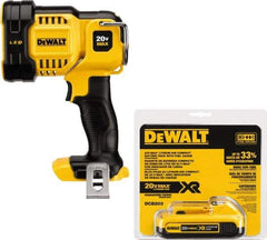 DeWALT - 20 Volts, 1000 Lumens, Cordless Work Light - White/Red, 4 hr Run Time - Benchmark Tooling