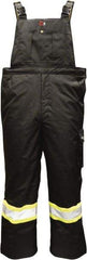 Viking - Size 3XL, Black, Flame Resistant/Retardant, Rain, Cold Weather Bib Overall - No Pockets - Benchmark Tooling