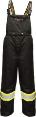 Viking - Size S, Silver, Black, Green, Flame Resistant/Retardant, Rain, Wind Resistant Bib Overall - No Pockets - Benchmark Tooling