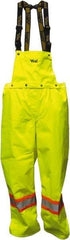 Viking - Size M, High Visibility Lime, Rain, Cold Weather Bib Overall - No Pockets - Benchmark Tooling