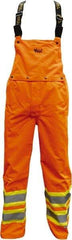 Viking - Size XL, High Visibility Orange, Rain, Wind Resistant Bib Overall - No Pockets - Benchmark Tooling