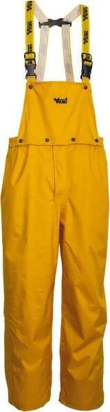 Viking - Size 2XL, Yellow, Rain, Wind Resistant Bib Overall - No Pockets - Benchmark Tooling