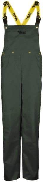 Viking - Size 3XL, Green, Rain, Wind Resistant Bib Overall - No Pockets - Benchmark Tooling