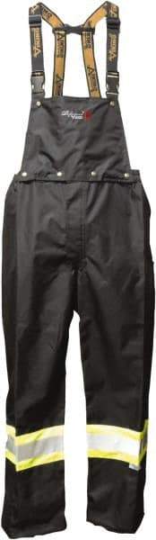 Viking - Size 2XL, Black, Green, Silver, Rain, Flame Resistant/Retardant, Wind Resistant Bib Overall - No Pockets - Benchmark Tooling