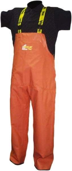 Viking - Size S, Orange, Rain, Wind Resistant Bib Overall - No Pockets - Benchmark Tooling