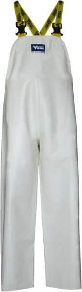 Viking - Size 2XL, White, Chemical, Rain, Wind Resistant Bib Overall - No Pockets - Benchmark Tooling