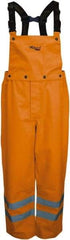 Viking - Size L, High Visibility Orange, Rain, Wind Resistant Bib Overall - No Pockets - Benchmark Tooling