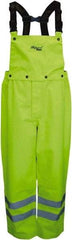 Viking - Size XL, High Visibility Yellow, Rain, Wind Resistant Bib Overall - No Pockets - Benchmark Tooling