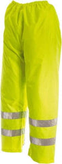 Viking - Size XL, High Visibility Lime, Rain, Wind Resistant Pants - No Pockets - Benchmark Tooling