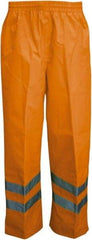 Viking - Size M, High Visibility Orange, Rain, Wind Resistant Pants - No Pockets - Benchmark Tooling