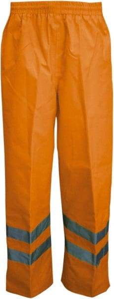 Viking - Size 3XL, High Visibility Orange, Rain, Wind Resistant Pants - No Pockets - Benchmark Tooling