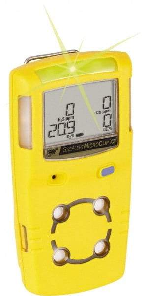 BW Technologies by Honeywell - Visual, Vibration & Audible Alarm, LCD Display, Multi-Gas Detector - Monitors Oxygen & Carbon Monoxide, -20 to 50°C Working Temp - Benchmark Tooling